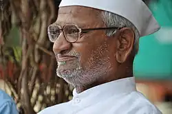 Anna Hazare (2. října 2014)