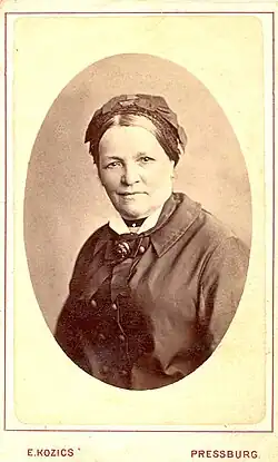 Anna Jurkovičová v roce 1870