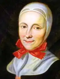 Anna Nitschmannová (1715-1760), lyrická básnířka, dcera prvního biskupa moravské církve Davida Nitschmanna, druhá manželka Mikuláše Ludvíka z Zinzendorfu