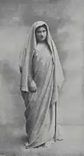 Anna Slavíková jako Krasava v opeře Libuše (Český svět, 1908)