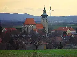 pohled na kostel od severu