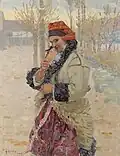 Antoš Frolka Mariána s dopisem (1918)