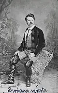 Antonín Vávra jako Jeník v opeře Prodaná nevěsta (1883)