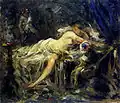 V haremu, olej na plátně, 1903, 51,3 × 44,3 cm[6]