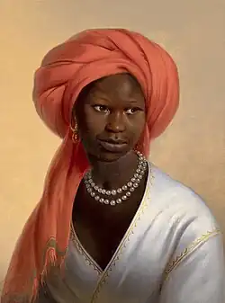 Portrét ženy v červeném turbanu (1844, soukromá sbírka)