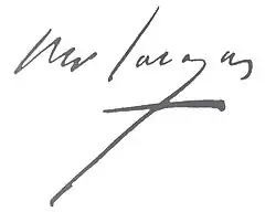 António de Oliveira Salazar, podpis