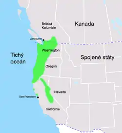 Mapa rozšíření