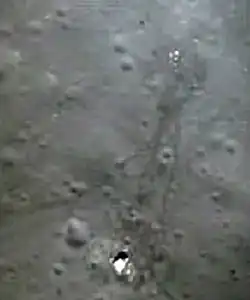 Místo přistání modulu Apollo 15 vyfotografované LRO.