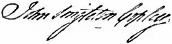 John Singleton Copley – podpis