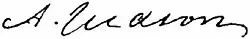 Adoniram Judson – podpis