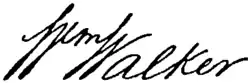 William Walker, podpis