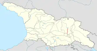 Tok Aragvi v Gruzii