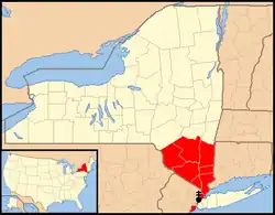 Arcidiecéze New York na mapě