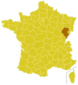 Arcidiecéze besançonská na mapě