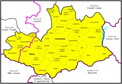 Arcidiecéze Campobasso-Boiano na mapě
