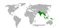 Mapa popularity betelového sousta