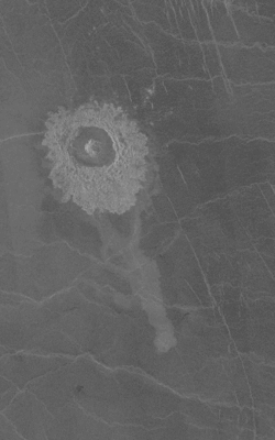 Ariadne Crater vyfocený sondou Magellan