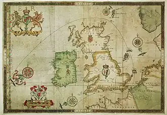 Mapa tažení španělské armady