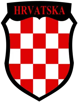 Insignie na pravé straně helmy, nášivka na horní části pravého rukávu
