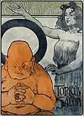 Arnošt Hofbauer Plakát I. výstava spolku Mánes (1898)