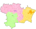 Arrondissement Limoux od 1926 do 2016 (zelené)