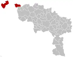 Arrondissement Mouscron Rozloha: 101,17 km² Počet obyvatel: 70 387 Počet obcí: 2