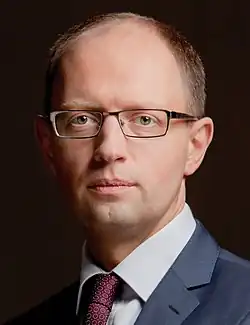 Premiér Arsenij Jaceňuk