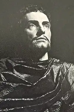 Arthur Loosli jako Hamor v Jefte od G. F. Handela v Městském divadle v Bernu, 1964