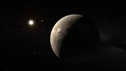 Umělecká představa vzhledu Proxima Centauri b