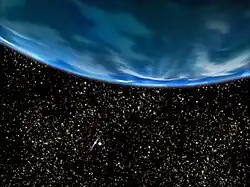 Malířova představa exoplanety PSR B1620 26 b