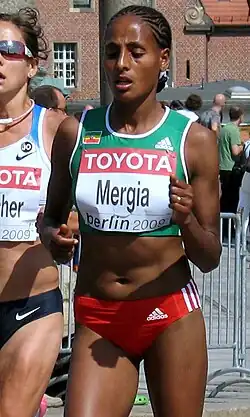 Aselefech Mergiaová (23. srpna 2009)
