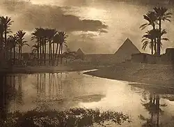 Ernest Ashton: Večer u pyramid, 1898