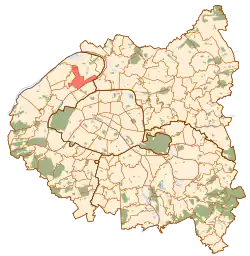 Asnières-sur-Seine na mapě
