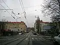 Trať v roce 2016, ulice Asnyka