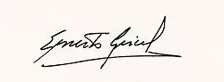 Ernesto Geisel, podpis