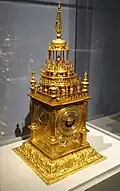 Stolní orloj se zvonkohrou, Augsburg, 1625-1650