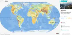 Atlas – fyzickogeografická mapa
