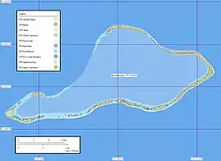 Mapa atolu Mururoa