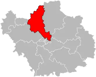 Kanton na mapě departementu Aube