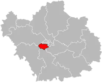 Kanton na mapě departementu Aube