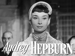 Herečka Audrey Hepburn ve filmu Prázdniny v Římě