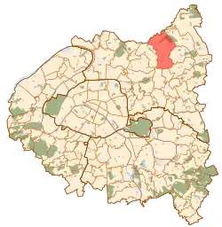 Aulnay-sous-Bois na mapě