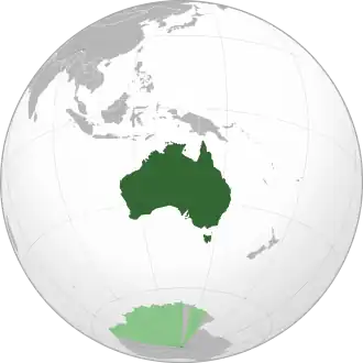 Poloha Austrálie
