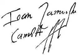 Jan Zamojski – podpis