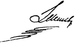 Joachim Lelewel – podpis
