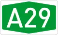 Autokinetodromos A29 number