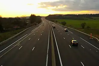 dálnice A11 mezi Brou a Le Mans