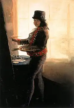 Francisco Goya, autoportrét (mezi 1790 a 1795)