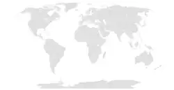 map showing availability of BlaBlaCar in the world as of December 2016