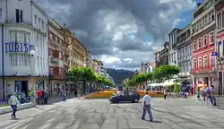 Avenida da Liberdade v centru Bragy